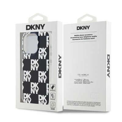 8. DKNY IML Checkered Mono Pattern case for iPhone 15 Pro Max - black