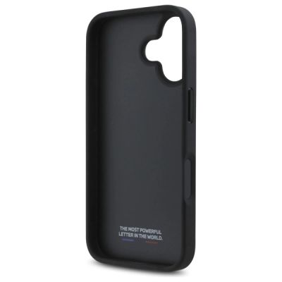 7. BMW M Perforated Tricolor Detail Line iPhone 16 Case - Black