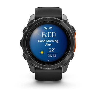 9. Garmin Fenix 8 51mm Black Watch