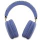 3. Guess GCube Metallic Script Logo Headphones - Purple
