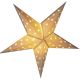 4. DECORATIVE PAPER STAR WITH LED ILLUMINATION 60CM WHITE TIMER