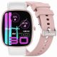GRAVITY GT18-2 Women's Smartwatch Pink Silicone Strap + White Strap