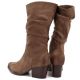 5. Beige Suede Boots Vinceza 58597