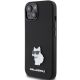 2. Karl Lagerfeld Silicone Choupette Metal Pin case for iPhone 15 Plus / 14 Plus - black