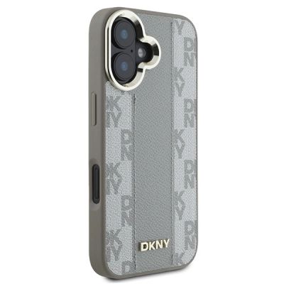 4. DKNY Checkered Pattern Magsafe iPhone 16 Case - Beige