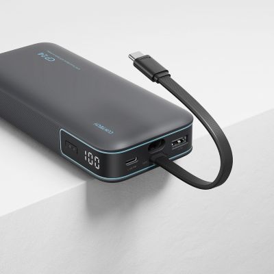 10. Cuktech LPB200N 40W 20000mAh Powerbank with Integrated Cable - Gray