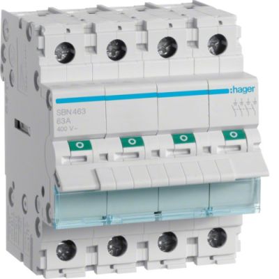 2. Hager SBN463 circuit breaker 4 4 module(s)