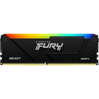 9. Kingston Technology FURY Beast RGB 8GB Memory Module 1 x 8GB DDR4 3200MT/s
