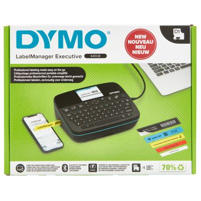9. DYMO LabelManager 640CB 6/9/12/19/24mm D1 Qwerty Tape