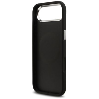 7. Guess Glitter Triangle Logo MagSafe Case for iPhone 17 Air - Black