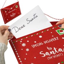 CHRISTMAS ENVELOPE LETTER TO SANTA CLAUS FELT 26x16CM SPECIAL DELIVERY