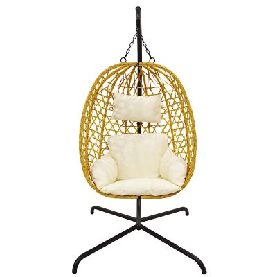 18. COCOON HANGING CHAIR 105x195CM BROWN