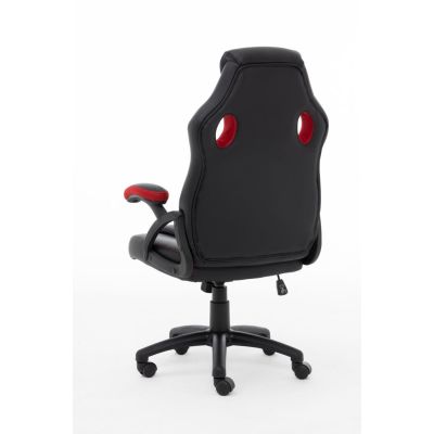 6. Raptor Gaming 437764 Gaming Chair Gaming Chair Upholstered Seat Black, Red