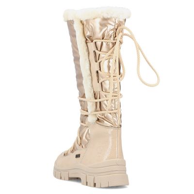 24. Rieker W RKR640 waterproof high snow boots beige