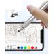 8. Baseus Golden Cudgel ACPCL-0S double-sided stylus for tablets, phones with gel pen - silver