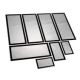 Demciflex Staubfilter-Set for Lian Li PC-O11 Air - black/schwarz