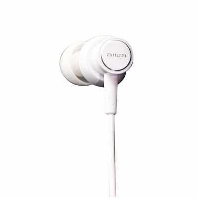 2. Aiwa ESTM-500WT Headphones/Headset Wired In-Ear Calls/Music White