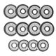 14. Barbells in a CHROME HMS suitcase 2x7,5kg STC15