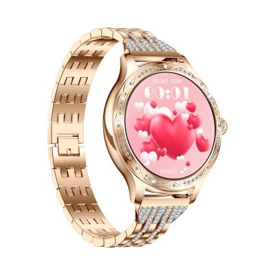 6. VELTORI VT350-1 Women's Smartwatch Rose Gold Bracelet