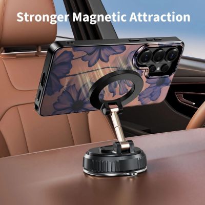 5. Tech-Protect Lamano MagSafe Case for Samsung Galaxy S26 Ultra - Brown and Purple