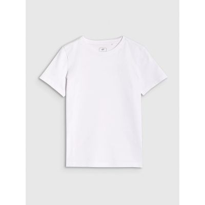 5. Boy's regular plain T-shirt 4F 4FJRMM00TTSHM3254-10S