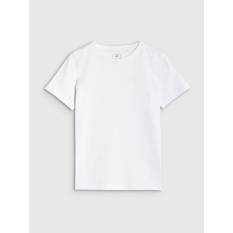 5. Boy's regular plain T-shirt 4F 4FJRMM00TTSHM3254-10S