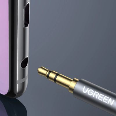 11. Ugreen AV118 10595 cable 3.5 mm mini jack (male) / 3.5 mm mini jack (female) 3m - silver