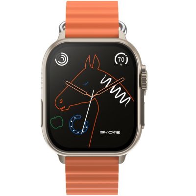 2. Men's Smartwatch RUBICON RNCF17 Titanium/Orange SMARUB269