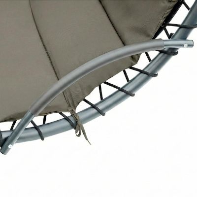 30. SWING ROCKING CHAIR WITH UMBRELLA LISBON DARK GREY