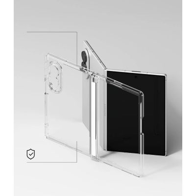 6. Ringke Fusion Flap Case for Samsung Galaxy Z Fold 8 - Transparent