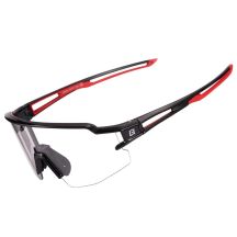 Rockbros 10173 Photochromic UV400 Cycling Glasses - Black and Red