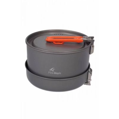 10. Fire-Maple Feast 4-Orange Camping Cookware Set