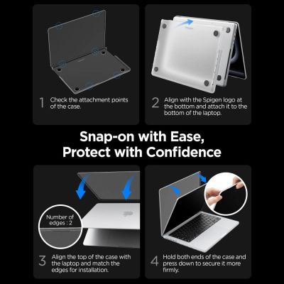 9. Spigen AirSkin Case for MacBook Pro 16" 2021 / 2023 / 2024 / 2025 / 2026 - Semi-Transparent