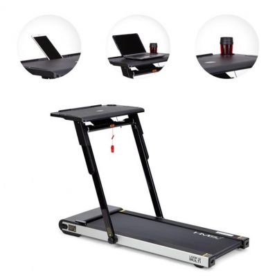 11. HMS LOOP12 MULTI Electric Treadmill with Desk 1-12 km/h, Black