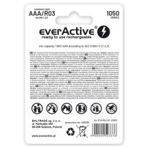 EVERACTIVE BATTERIES R03/AAA NI-MH 550 MAH INFINITY LINE - BLISTER 4 PIECES EVHRL03-550