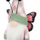 4. gnome butterfly pink 25cm spring decoration