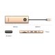 2. Orico PW11 9in1 USB-C Docking Station 2x USB-A 3.0 1x USB-C 3.0 1x USB-C PD 100 1x HDMI 4K 60Hz 1x microSD/SD 1x RJ45 2.5G Ethernet 1x Audio 3.5mm - Rose Gold
