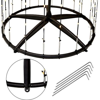 5. DECORATIVE CHRISTMAS TREE 550LED SUPER WARM WHITE 300CM BLACK