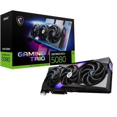 MSI GeForce RTX 5080 16GB GAMING TRIO OC GDDR7 Graphics Card