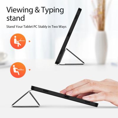 4. Dux Ducis Domo flip and smart sleep case for Samsung Galaxy Tab S9 - black