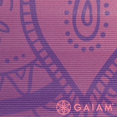 14. Gaiam Premium Athenian Rose Yoga Mat 6 mm 63958