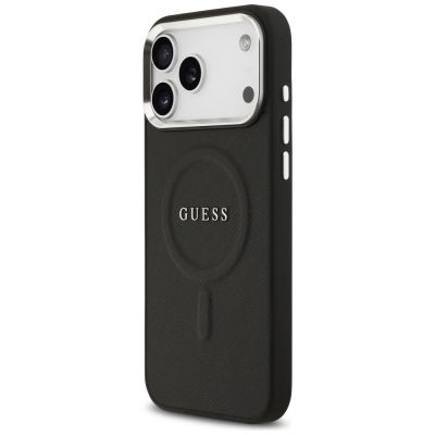 2. Guess Classic Logo MagSafe Case for iPhone 17 Pro Max - Black