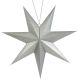 8. DECORATIVE HANGING PAPER STAR 75CM SILVER