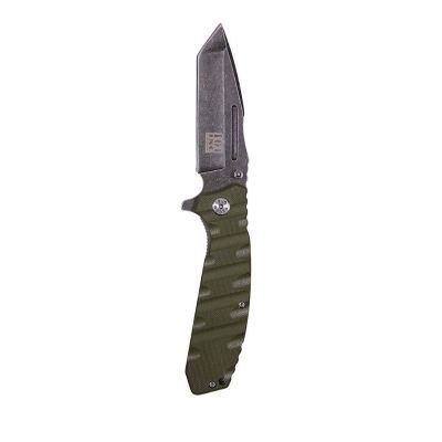 Stealth Stonewashed Tanto 101 INC Green knife