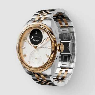 Withings Scanwatch Nova Brilliant with ECG, heart rate, SPO2, temperature, activity and sleep tracking 39mm, gold