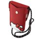 5. Hello Kitty Leather Hiding Kitty Cord bag - red