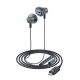 4. Acefast L1 in-ear headphones with Lightning connector, microphone and remote control 1.2 m - black