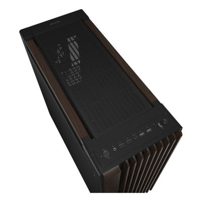 26. ASUS ProArt PA602 Wood Edition Modern Black - Metal Panel Midi Tower Black, Wood