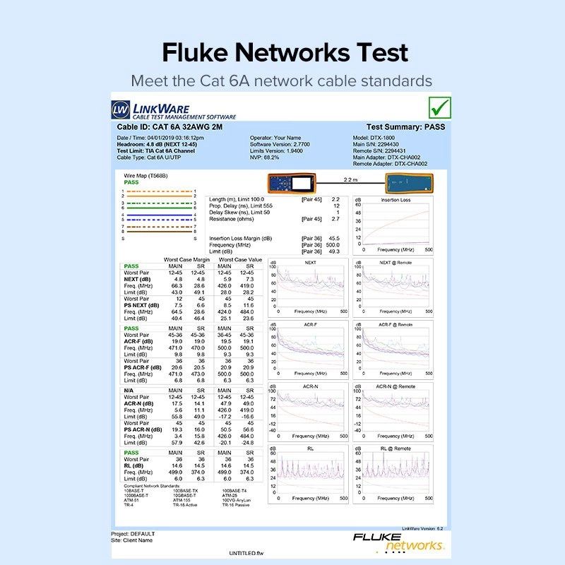 9. Ugreen cable internet network cable Ethernet patchcord RJ45 Cat 6A UTP 1000Mbps 1m black (70332)