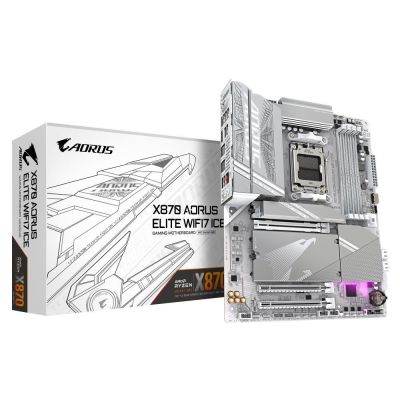 11. Gigabyte X870 AORUS ELITE WF7 ICE Motherboard